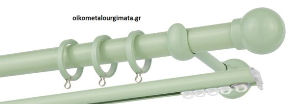 Κουρτινόξυλα/Ζωγομετάλ/Φ25/CP0058/φυστικί
