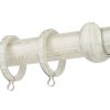 Κουρτινόξυλα σφυρήλατα/Ζωγομετάλ/Φ25/R0058/Κρέμ-πατίνα-ασήμι