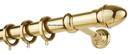 Κουρτινόξυλα/Ζωγομετάλ/Φ35/CL0073/χρυσό γυαλιστερό