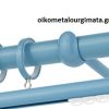 Κουρτινόξυλα/Ζωγομετάλ/Φ25/CP0079/γαλάζιο γκρι