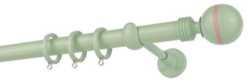 Κουρτινόξυλα/Ζωγομετάλ/Φ25/CP0079/φυστικί -ροζ