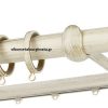 Κουρτινόξυλα σφυρήλατα/Ζωγομετάλ/Φ25/R0427/ Κρέμ-πατίνα-χρυσό