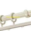 Κουρτινόξυλα σφυρήλατα/Ζωγομετάλ/Φ25/R0447/Κρέμ-πατίνα-χρυσό