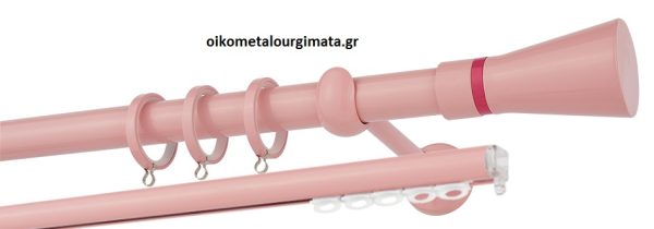 Κουρτινόξυλα/Ζωγομετάλ/Φ25/CP4110/ροζ φούξια