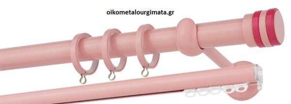 Κουρτινόξυλα/Ζωγομετάλ/Φ25/CP4132/ροζ φούξια
