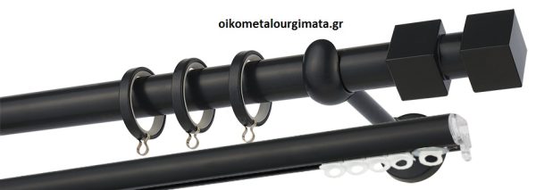 Κουρτινόξυλα/Ζωγομετάλ/Φ25/CP4144/φ25/ανθρακί