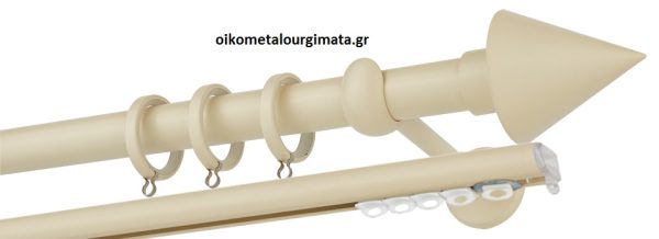 Κουρτινόξυλα/Ζωγομετάλ/Φ25/CP4146/ιβουάρ