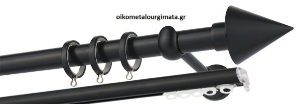 Κουρτινόξυλα/Ζωγομετάλ/Φ25/CP4146/ανθρακί