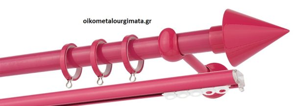 Κουρτινόξυλα/Ζωγομετάλ/Φ25/CP4146/φούξια