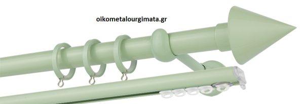 Κουρτινόξυλα/Ζωγομετάλ/Φ25/CP4146/φυστικί