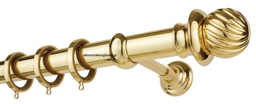Κουρτινόξυλα/Ζωγομετάλ/Φ35/CL0423/χρυσό γυαλιστερό