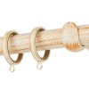 Κουρτινόξυλα σφυρήλατα/Ζωγομετάλ/Φ25/R0427/ Κρέμ-πατίνα-χαλκός