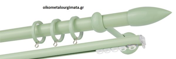 Κουρτινόξυλα/Ζωγομετάλ/Φ25CP0430/φυστικί