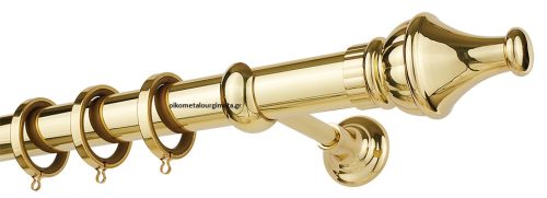 Κουρτινόξυλα/Ζωγομετάλ/Φ35/CL0432/χρυσό γυαλιστερό