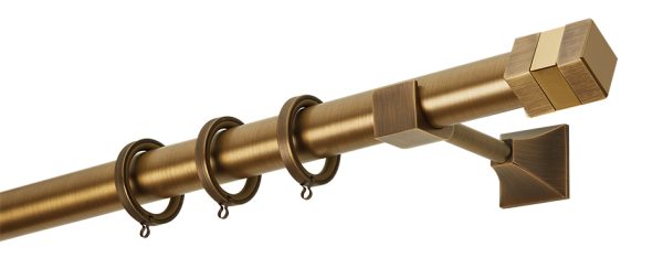 Κουρτινόξυλα/Ζωγομετάλ/Φ25/PR0474/μπρονζέ