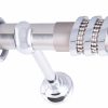 Κουρτινόξυλα/Frans/Φ35/THREE RINGS/strass/νίκελ σατινέ/χρώμιο