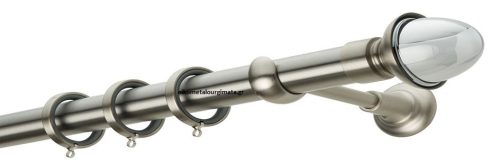 Κουρτινόξυλα/Ζωγομετάλ/Φ35/CL0059/νίκελ ματ/χρώμιο