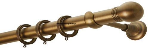 Κουρτινόξυλα/Ζωγομετάλ/Φ35/CL0074/μπρονζέ