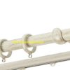 Κουρτινόξυλα σφυρήλατα/Ζωγομετάλ/Φ25/R0450/Κρέμ-πατίνα-χρυσό
