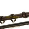 Κουρτινόξυλα σφυρήλατα/Ζωγομετάλ/Φ25/R0450/Αντικέ σκουριά