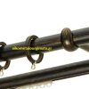 Κουρτινόξυλα σφυρήλατα/Ζωγομετάλ/Φ25/R0454/Μάυρο-πατίνα-χαλκός