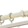 Κουρτινόξυλα σφυρήλατα/Ζωγομετάλ/Φ25/R0454/Κρέμ-πατίνα-χρυσό