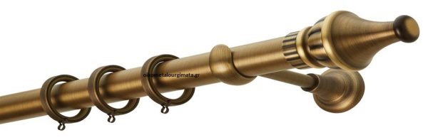 Κουρτινόξυλα/Ζωγομετάλ/Φ35/CL0432/μπρονζέ