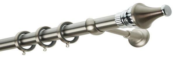 Κουρτινόξυλα/Ζωγομετάλ/Φ35/CL0432/νίκελ ματ/χρώμιο