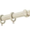 Κουρτινόξυλα σφυρήλατα/Ζωγομετάλ/Φ25/R0447/Κρέμ-πατίνα-χρυσό