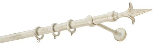 Κουρτινόξυλα σφυρήλατα/Ζωγομετάλ/Φ25/R0449/Κρέμ-πατίνα-χρυσό