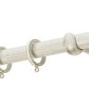 Κουρτινόξυλα σφυρήλατα/Ζωγομετάλ/Φ25/R0449/Κρέμ-πατίνα-χρυσό