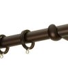 Κουρτινόξυλα σφυρήλατα/Ζωγομετάλ/Φ25/R0449/Αντικέ σκουριά