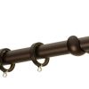Κουρτινόξυλα σφυρήλατα/Ζωγομετάλ/Φ25/R0450/Αντικέ σκουριά