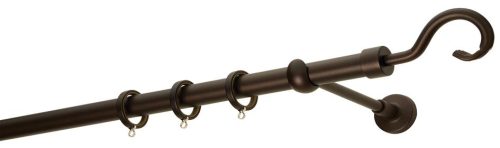 Κουρτινόξυλα σφυρήλατα/Ζωγομετάλ/Φ25/R0450/Αντικέ σκουριά