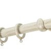 Κουρτινόξυλα σφυρήλατα/Ζωγομετάλ/Φ25/R0454/Κρέμ-πατίνα-χρυσό