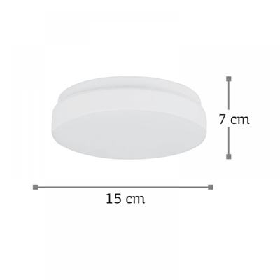 Πλαφονιέρα οροφής/μέταλλο/οπαλίνα/42096-Γ/λευκό
