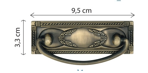 Λαβή επίπλου/μέταλλο/5038/Α1-k/οξυντέ