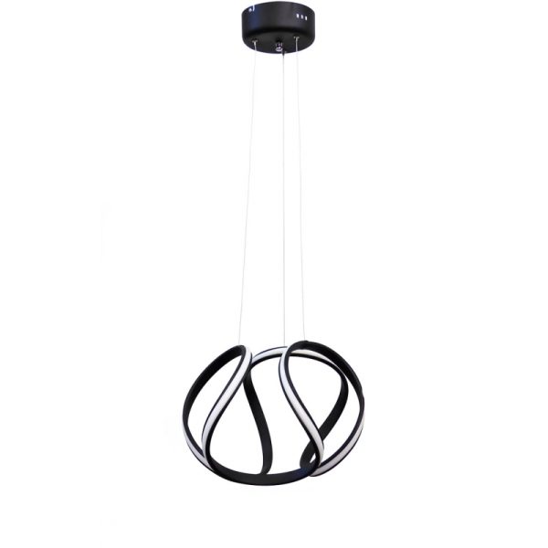 Κρεμαστό φωτιστικό/Pop led/heronia/01-0249/μαύρο