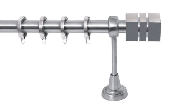 Κουρτινόξυλα inox/hamer/Σειρά Classic/φ25/νίκελ ματ