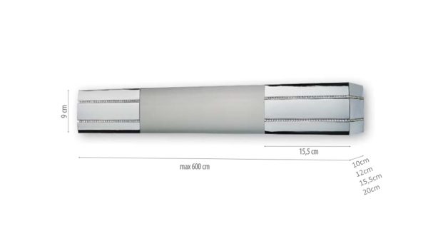 Μετόπη μεταλλική/Ανάρτηση/MA66/INOX/strass/χρώμιο