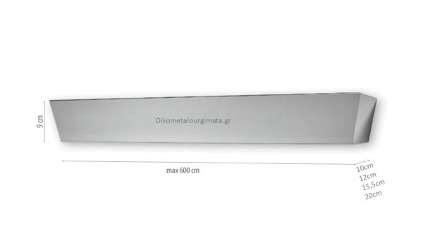 Μετόπη μεταλλική/Ανάρτηση/MB80/INOX