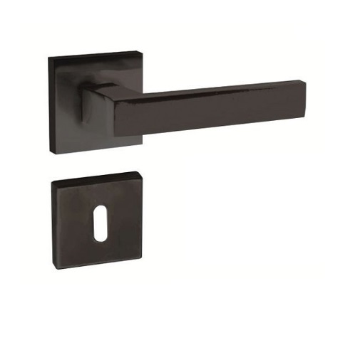 Πόμολο πόρτας/ροζέτα/oikometalourgimata/f52081k/μαύρο