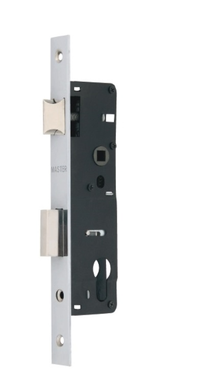 Κλειδαριά πόρτας αλουμινίου/8535/35mmx85mm/τετράγωνη/νίκελ
