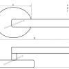 Πόμολο πόρτας/ροζέτα/oikometalourgimata/f215k/χρυσό γυαλιστερό