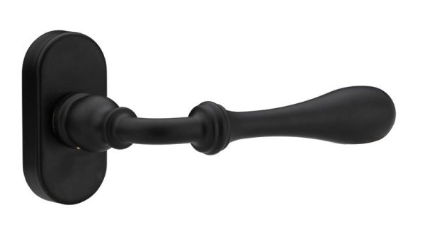 Πόμολο πόρτας/ροζέτα/roline/K370 pvc/μαύρο