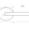 Πόμολο μεσόπορτας/ροζέτα/CONSET/C1005/νίκελ ματ/χρώμιο