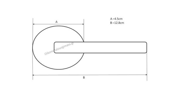 Πόμολο πόρτας/ροζέτα/CONSET/C285/όρο ματ
