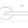 Πόμολο πόρτας/ροζέτα/CONSET/C795/όρο ματ