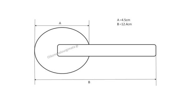 Πόμολο πόρτας/ροζέτα/CONSET/C795/όρο ματ