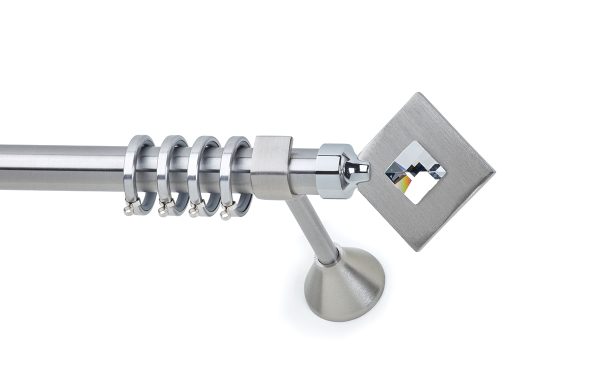 Κουρτινόξυλα/Ανάρτηση/Φ25/ERMIS METAL/νίκελ σατινέ